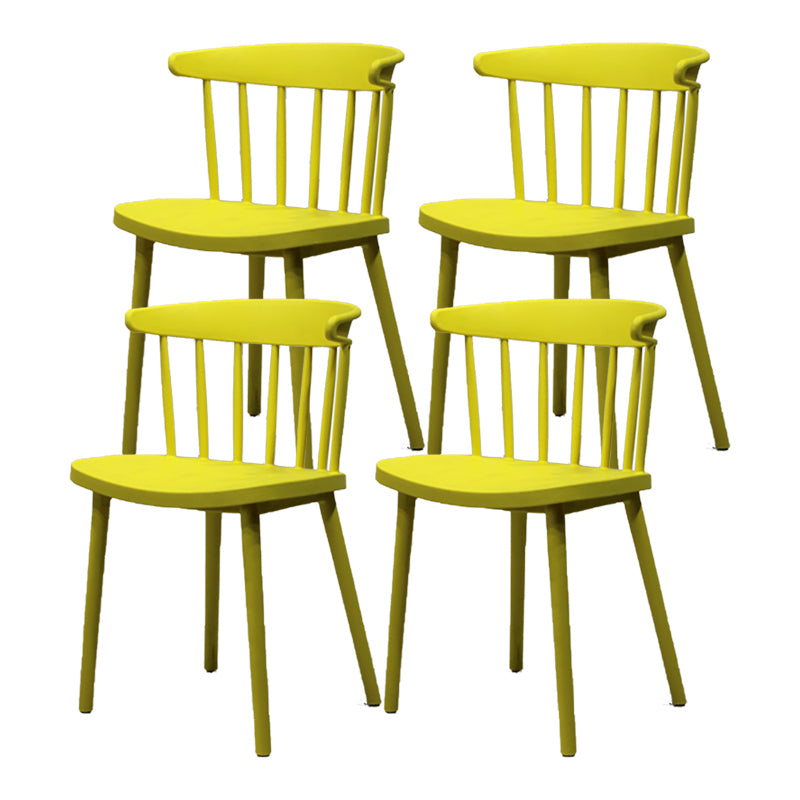 Modern Style Stackable Plastic Chair Windsor Back Folding Side Chair 16.5"x15"x29.9"