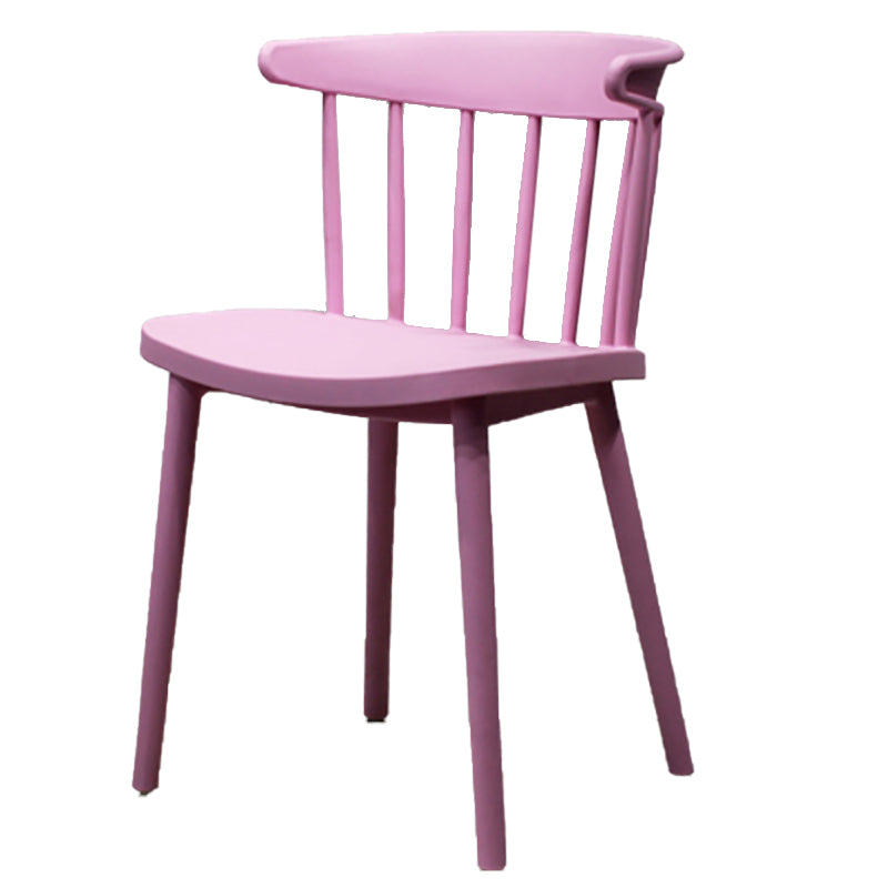 Modern Style Stackable Plastic Chair Windsor Back Folding Side Chair 16.5"x15"x29.9"