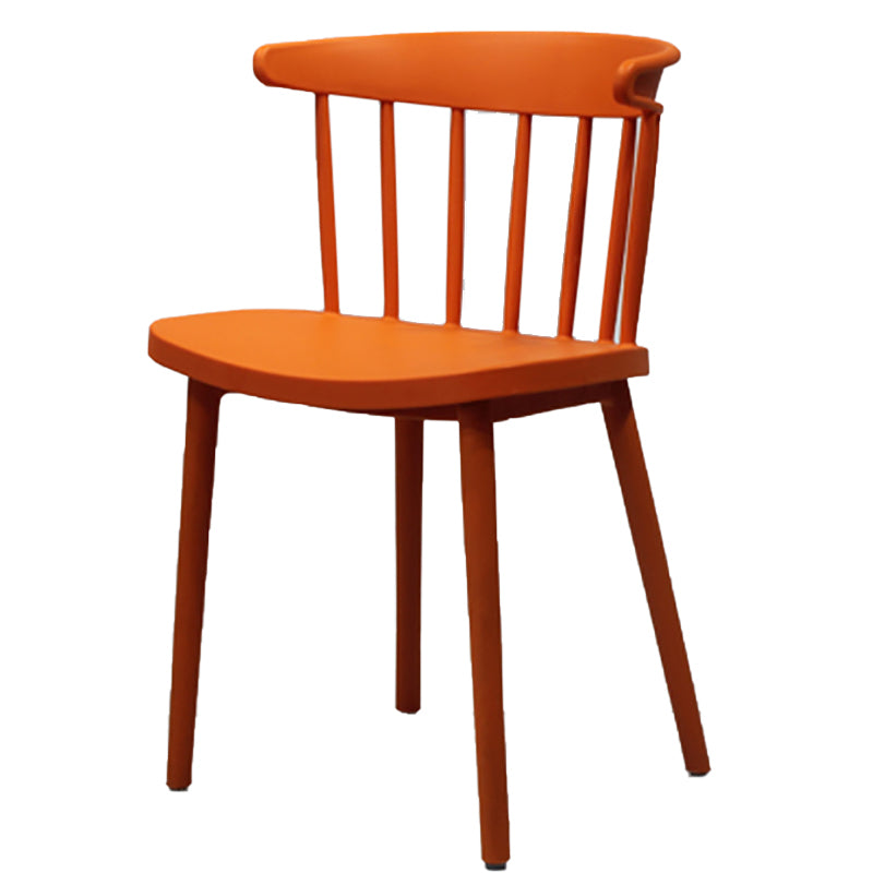 Modern Style Stackable Plastic Chair Windsor Back Folding Side Chair 16.5"x15"x29.9"