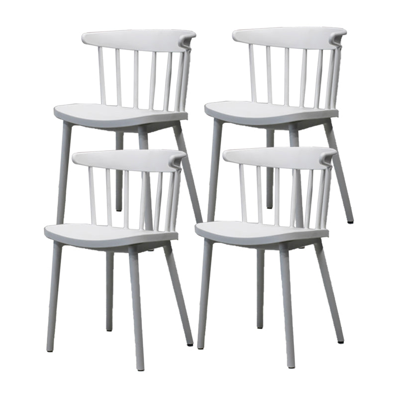 Modern Style Stackable Plastic Chair Windsor Back Folding Side Chair 16.5"x15"x29.9"