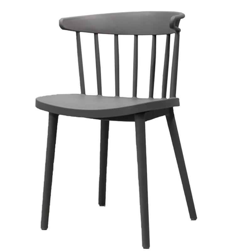 Modern Style Stackable Plastic Chair Windsor Back Folding Side Chair 16.5"x15"x29.9"