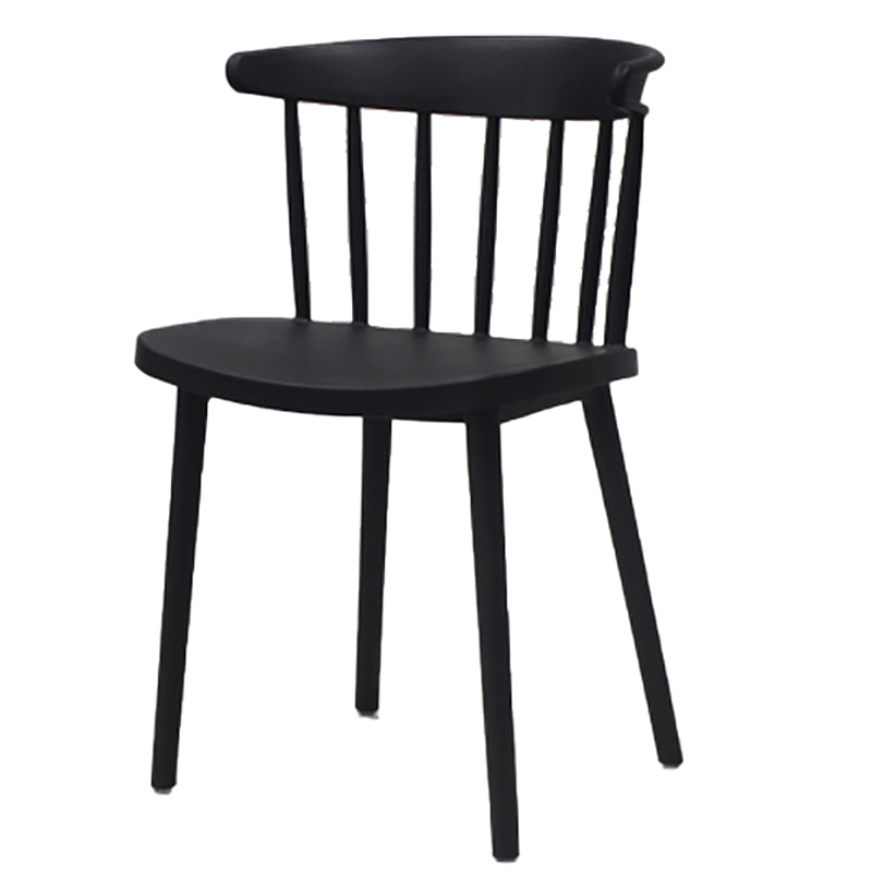 Modern Style Stackable Plastic Chair Windsor Back Folding Side Chair 16.5"x15"x29.9"