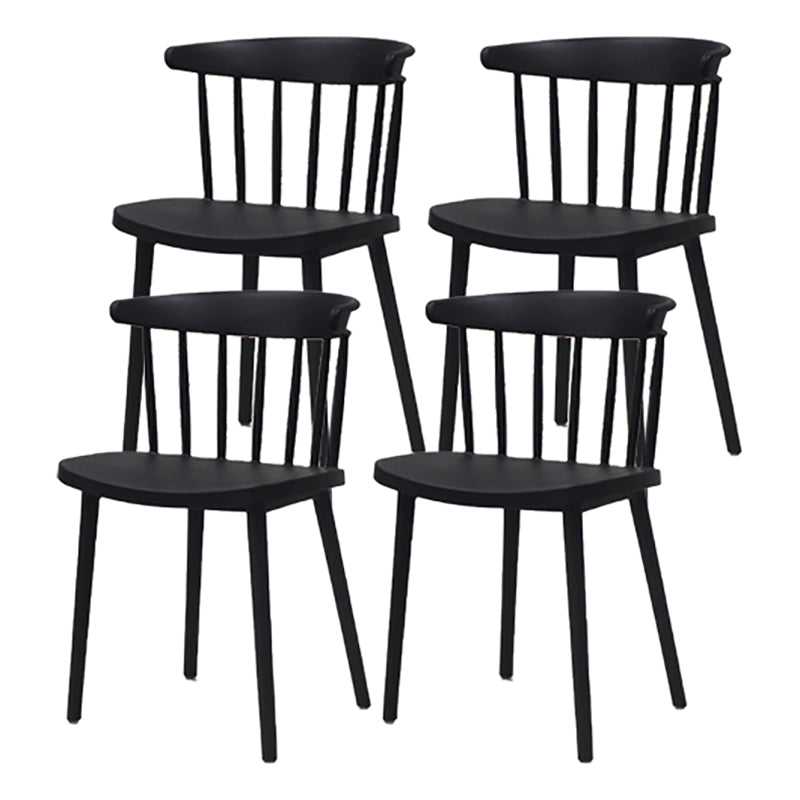 Modern Style Stackable Plastic Chair Windsor Back Folding Side Chair 16.5"x15"x29.9"