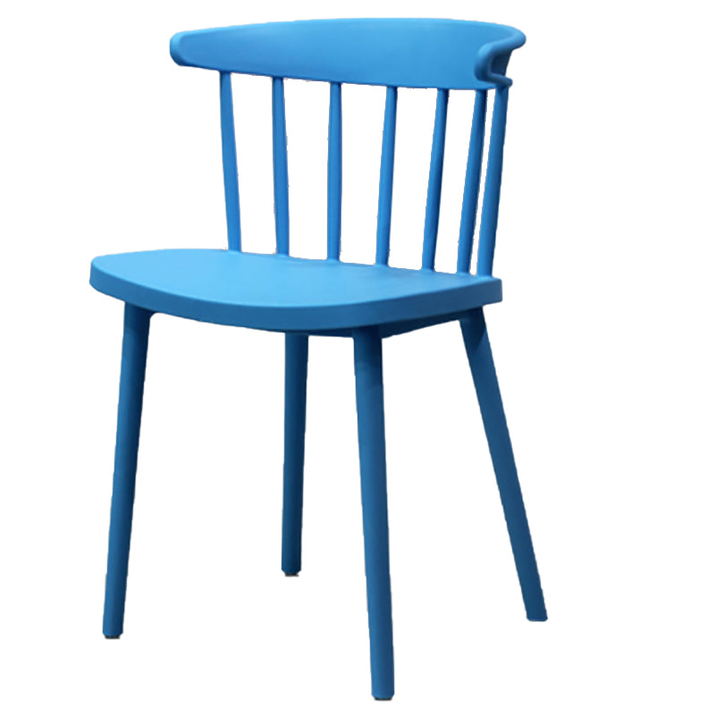 Modern Style Stackable Plastic Chair Windsor Back Folding Side Chair 16.5"x15"x29.9"