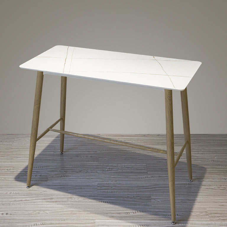 Contemporary Rectangle Table Dining Bar Counter Table for Kitchen