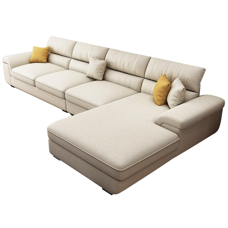 Coussins amovibles décontractés sectionnelles 37,4 "H Sofa de bras supérieur d'oreiller avec 4 oreillers