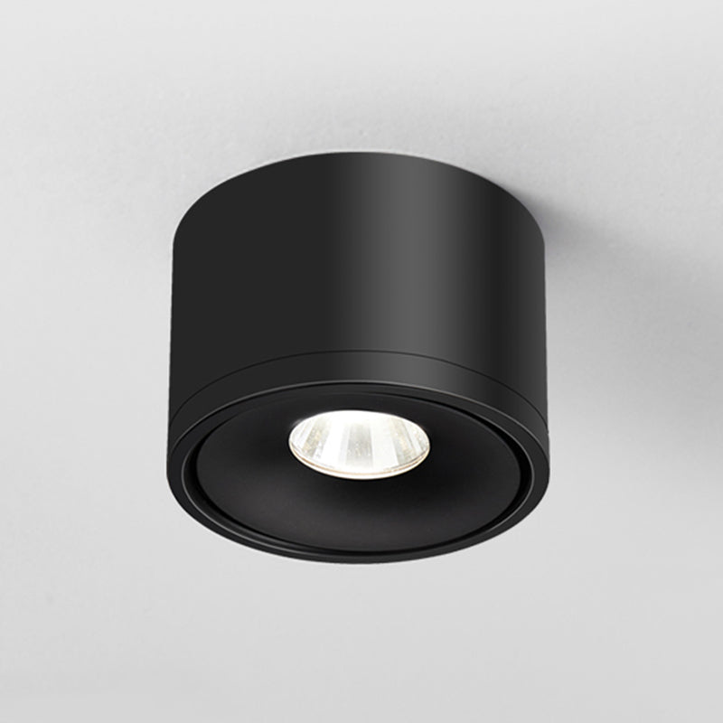 Modern Style Cylinder Ceiling Fixture Metal 1-Light Ceiling Mounted Light