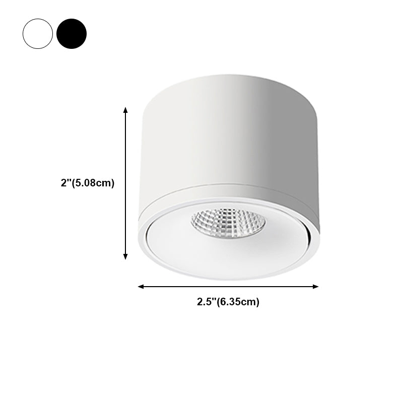 Moderne Stilzylinderdecke Metall 1-Licht Deckenleuchte