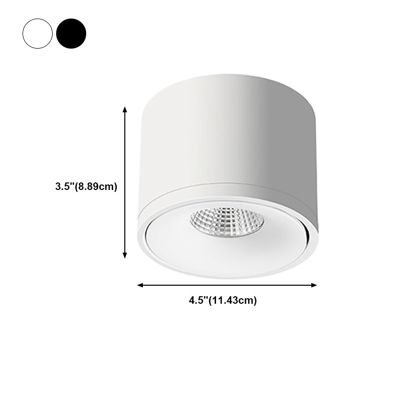 Moderne Stilzylinderdecke Metall 1-Licht Deckenleuchte