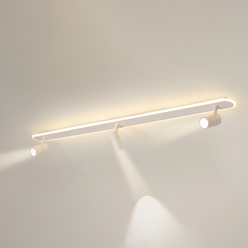 Moderno striscia a led soffitto luce metall