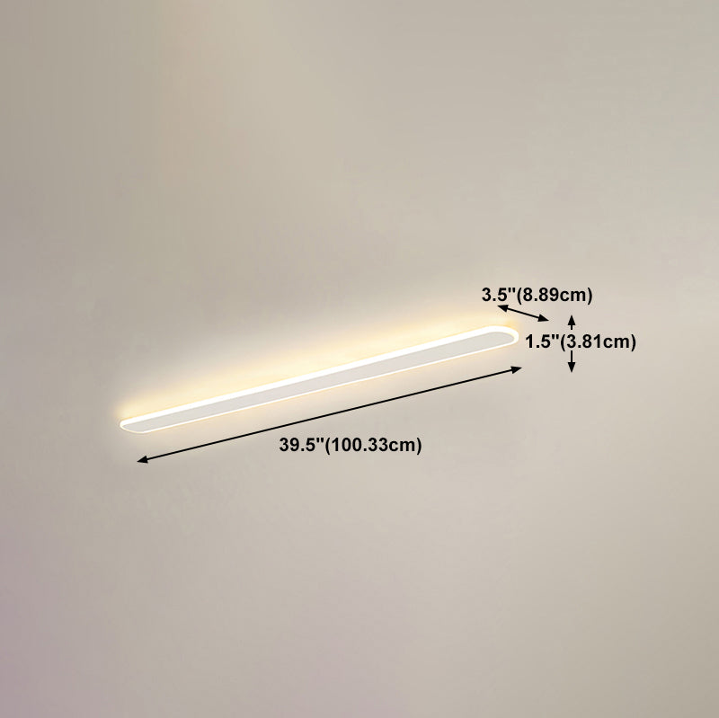 Moderno striscia a led soffitto luce metall