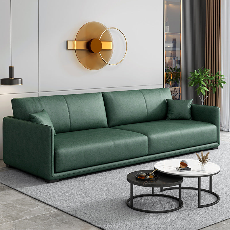 Contemporary 3-seater Sofa Sewn Pillow Back Couch for Living Room