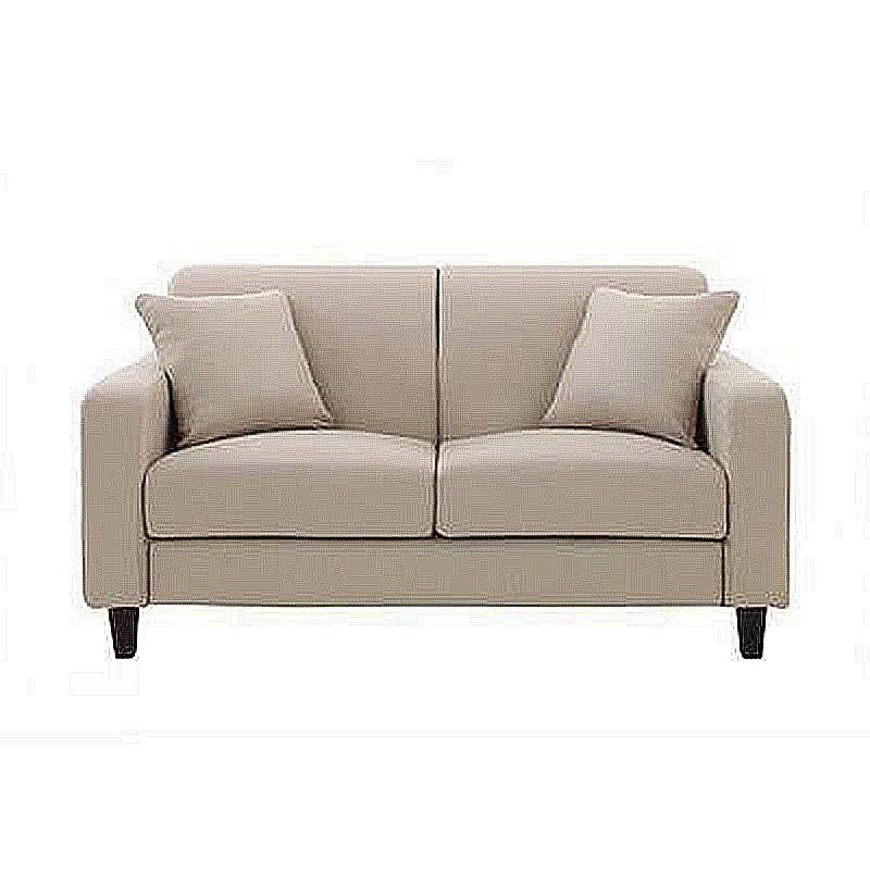 Contemporary 2-seat Sofa Square Arm Settee with Removable Cushions