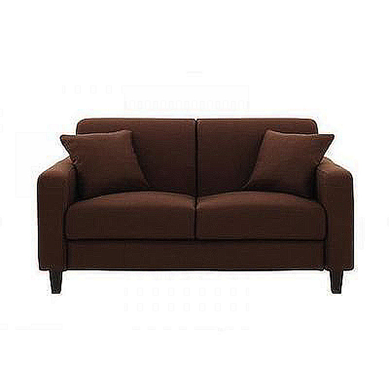 Contemporary 2-seat Sofa Square Arm Settee with Removable Cushions