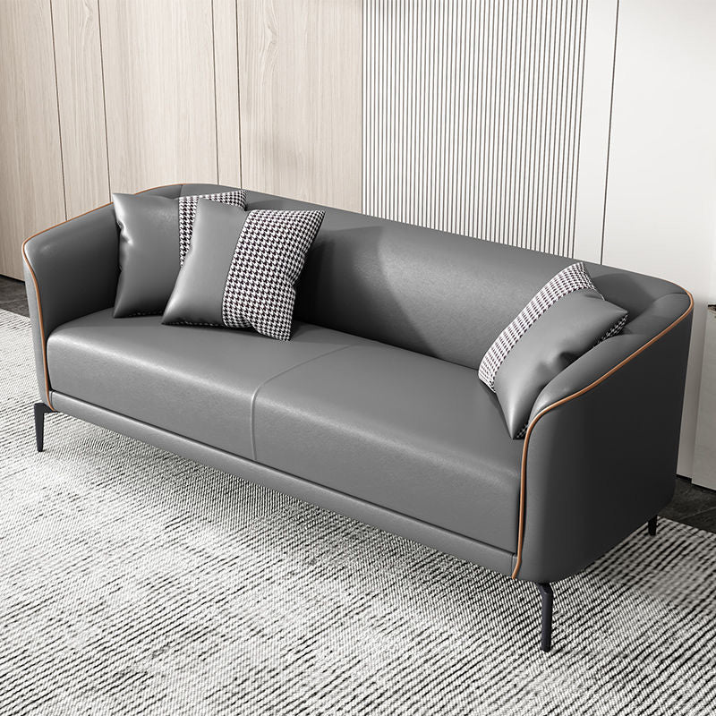 Contemporary Tuxedo Arm Sofa Tight Back Loveseat for Living Room