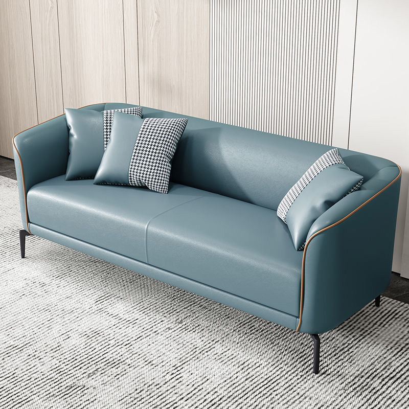 Contemporary Tuxedo Arm Sofa Tight Back Loveseat for Living Room