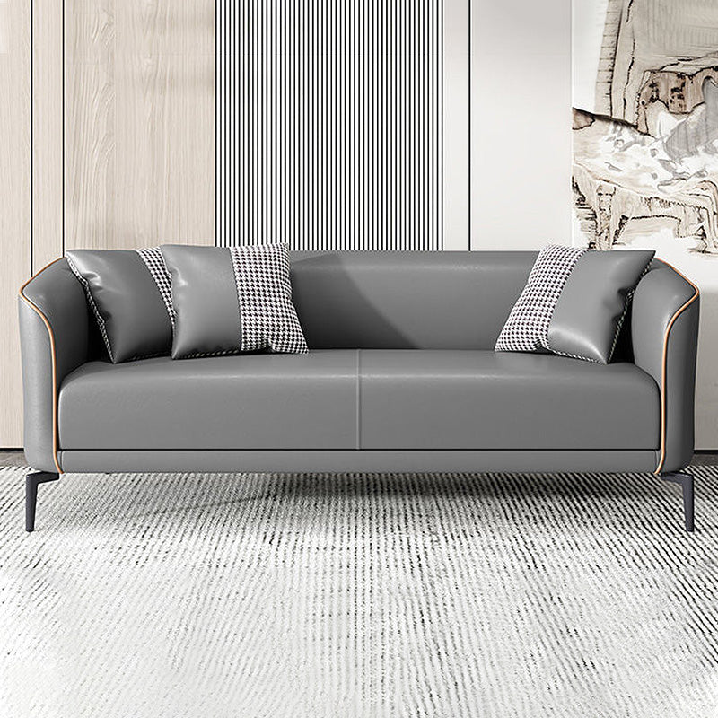 Contemporary Tuxedo Arm Sofa Tight Back Loveseat for Living Room