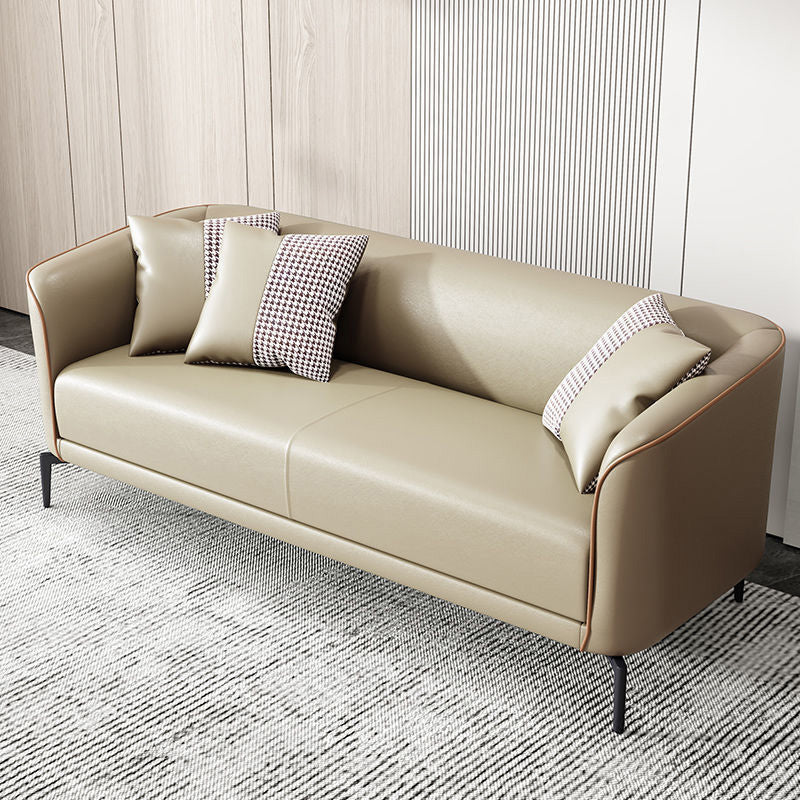 Contemporary Tuxedo Arm Sofa Tight Back Loveseat for Living Room