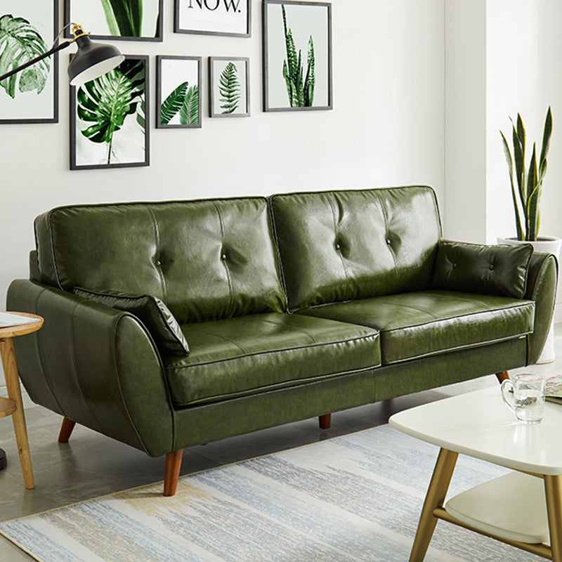 Contemporary Button-tufted  Sofa Flared Arm Couch for Apartment