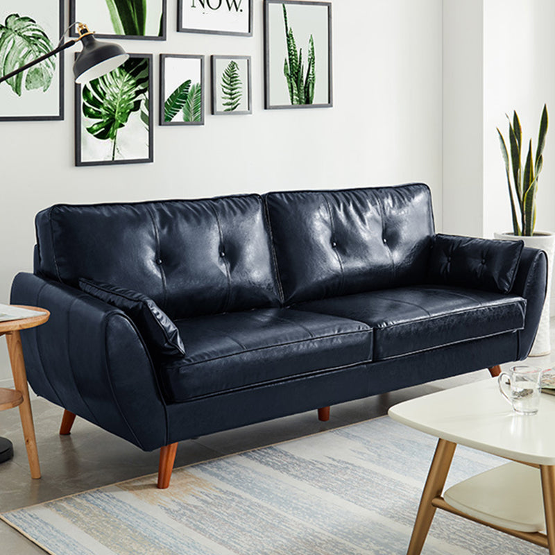 Contemporary Button-tufted  Sofa Flared Arm Couch for Apartment