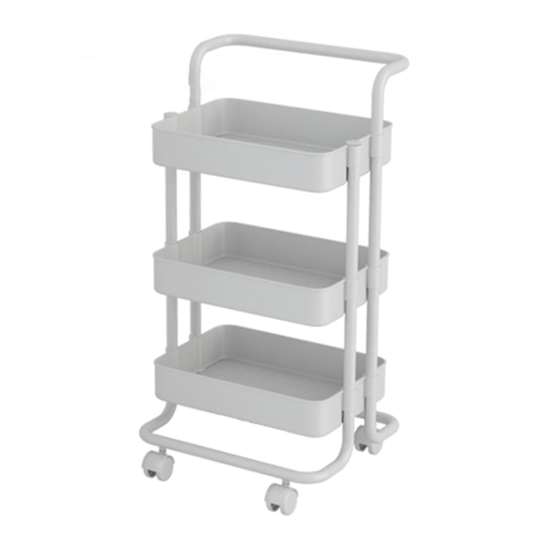 Open Industrial Etagere Bookshelf Steel Frame Plastic Shelf Bookshelf with Caster Wheels