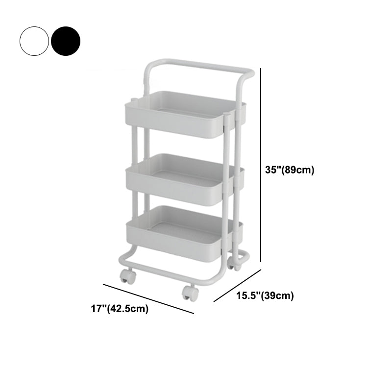 Open Industrial Etagere Bookshelf Steel Frame Plastic Shelf Bookshelf with Caster Wheels