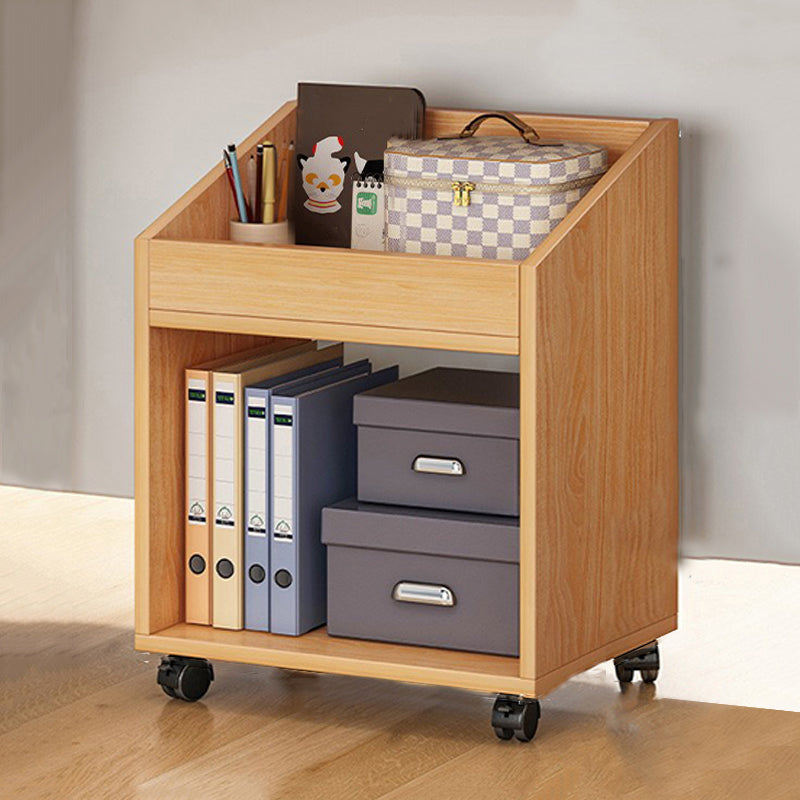 Wooden Bookcase Contemporary Style Book Shelf for Home Office