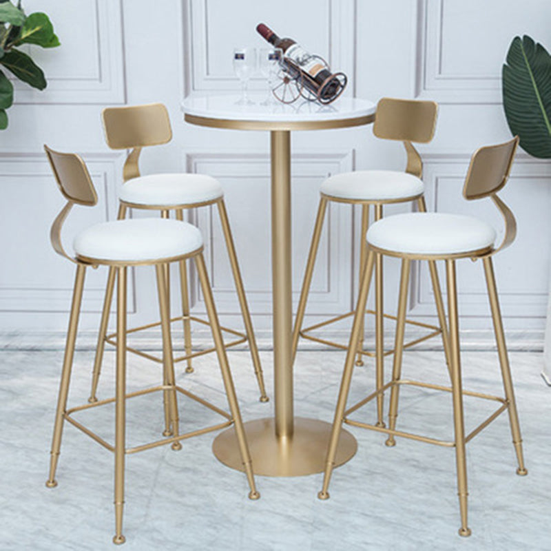 Stone Bar Dining Table Glam Bar Table with Pedestal for Dining Room