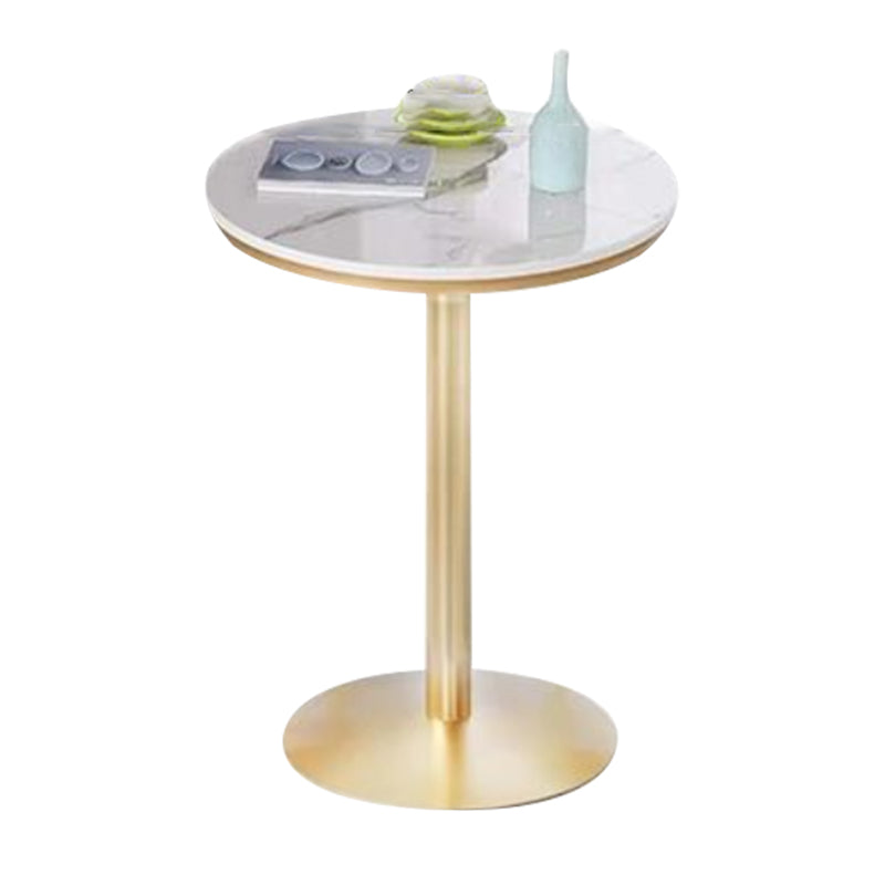 Stone Bar Dining Table Glam Bar Table with Pedestal for Dining Room