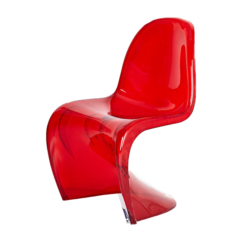 Nordic Style Armless Chair Plastic Home Side Chair for Dining Room