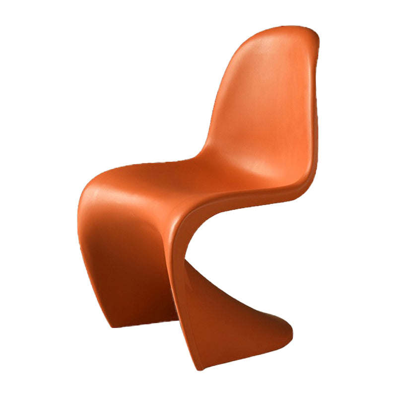 Nordic Style Armless Chair Plastic Home Side Chair for Dining Room