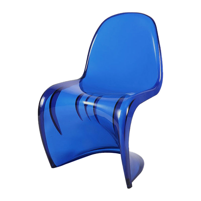 Nordic Style Armless Chair Plastic Home Side Chair for Dining Room