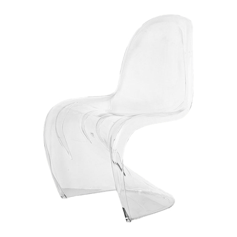 Nordic Style Armless Chair Plastic Home Side Chair for Dining Room