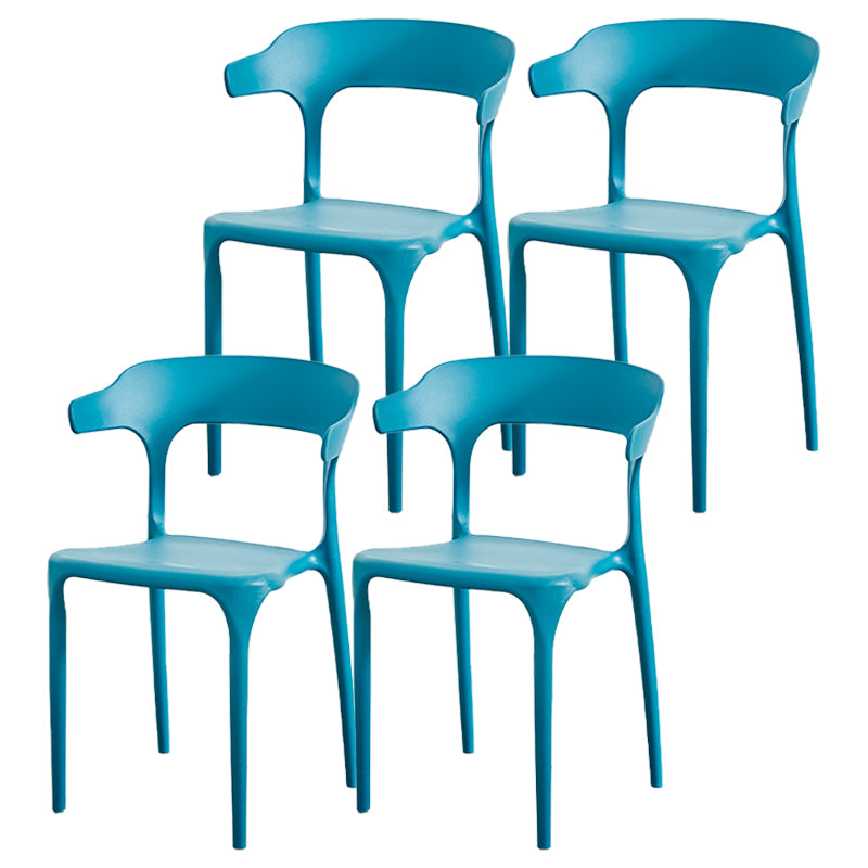 Nordic Style Arm Chair Plastic Stackable Chair for Dining Room