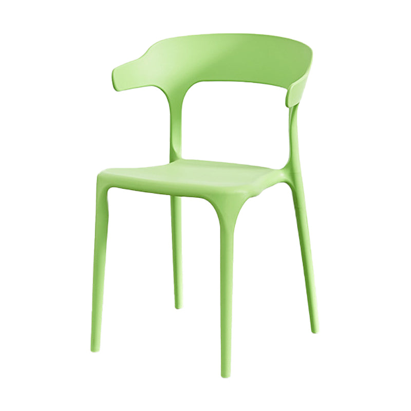 Nordic Style Arm Chair Plastic Stackable Chair for Dining Room