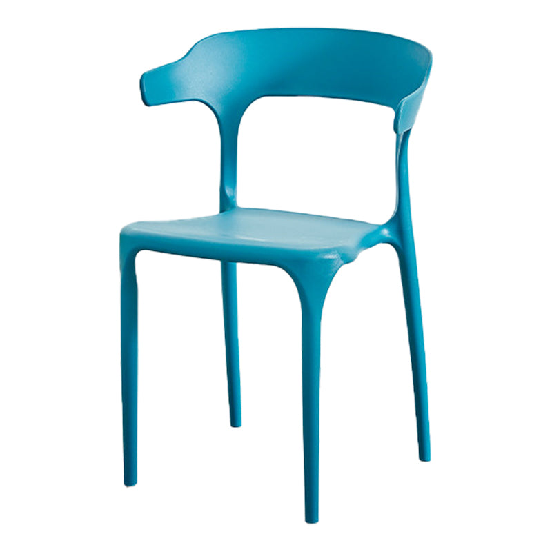 Nordic Style Arm Chair Plastic Stackable Chair for Dining Room