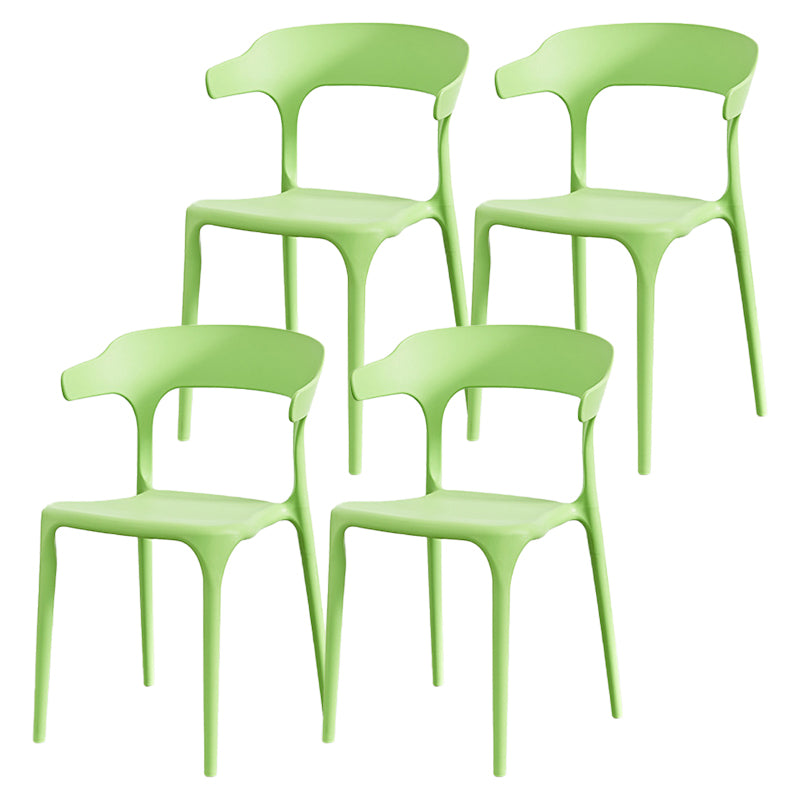 Nordic Style Arm Chair Plastic Stackable Chair for Dining Room