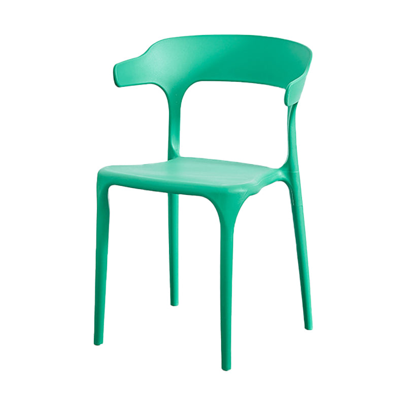 Nordic Style Arm Chair Plastic Stackable Chair for Dining Room