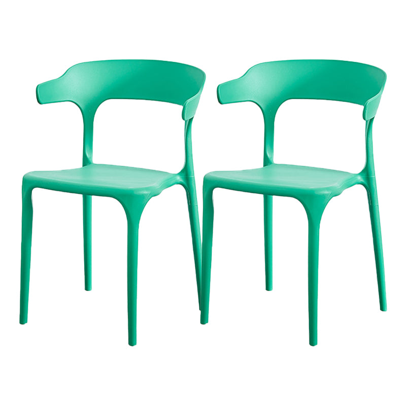 Nordic Style Arm Chair Plastic Stackable Chair for Dining Room