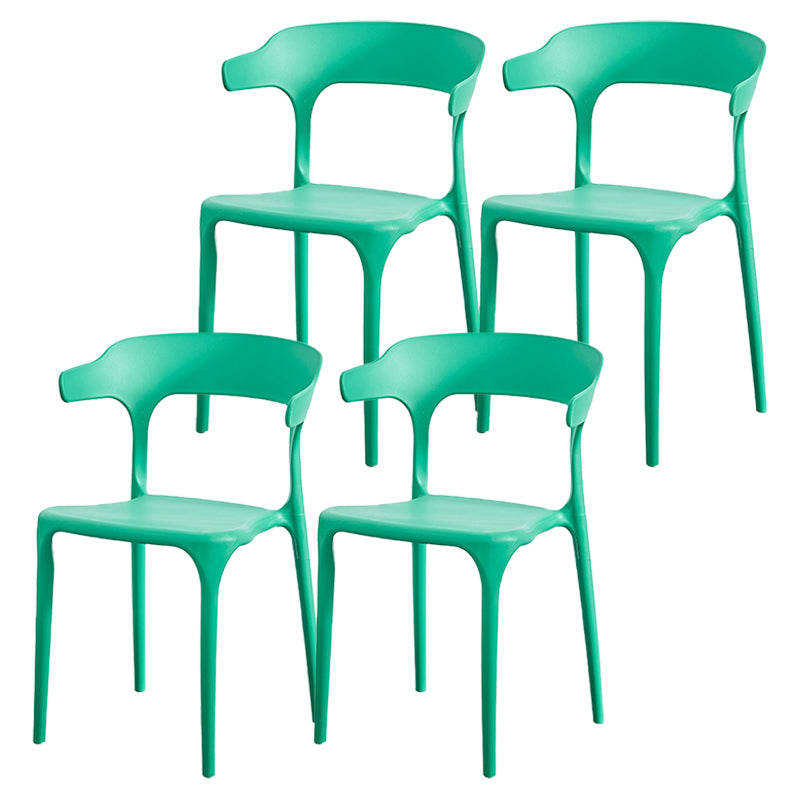 Nordic Style Arm Chair Plastic Stackable Chair for Dining Room