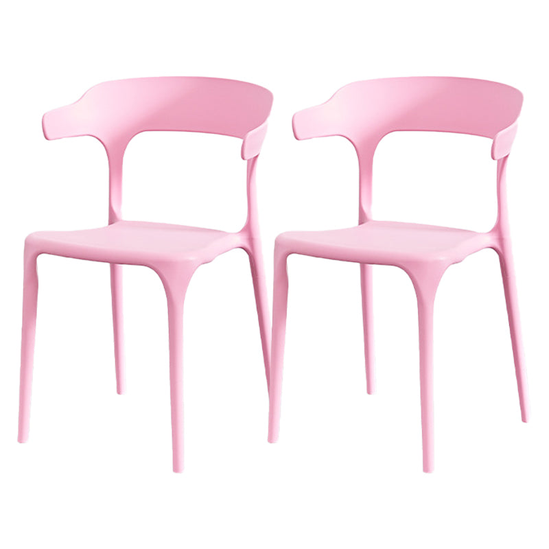 Nordic Style Arm Chair Plastic Stackable Chair for Dining Room