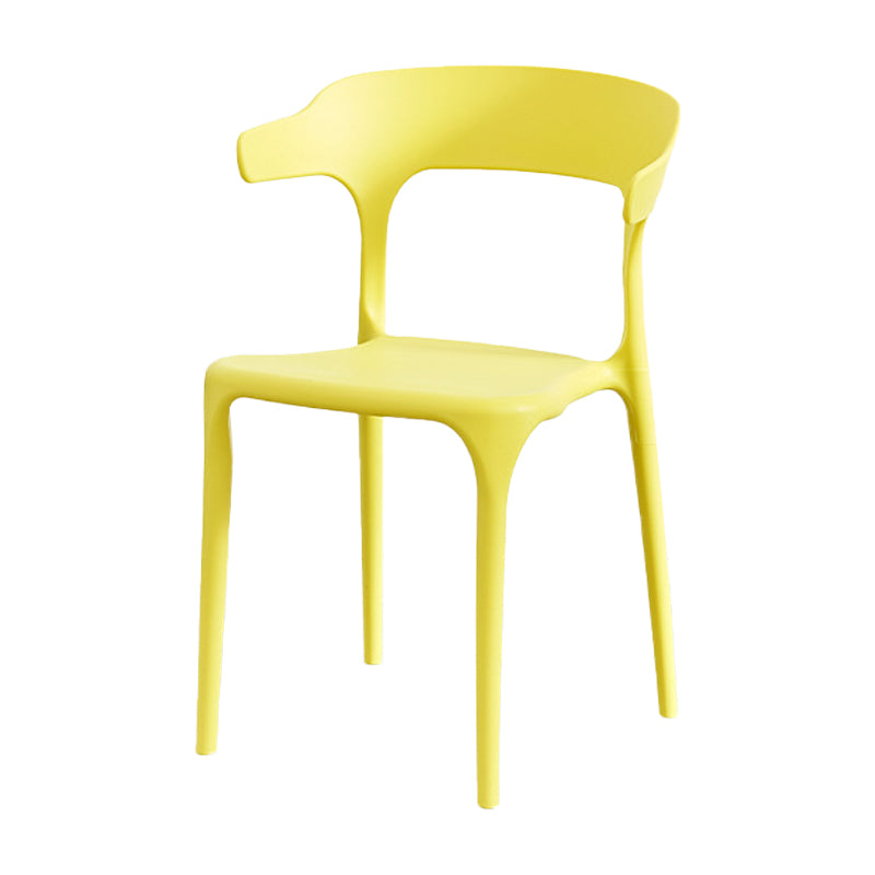 Nordic Style Arm Chair Plastic Stackable Chair for Dining Room