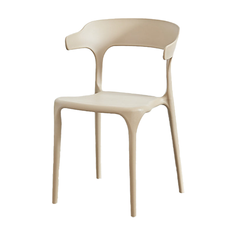 Nordic Style Arm Chair Plastic Stackable Chair for Dining Room