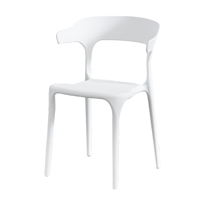 Nordic Style Arm Chair Plastic Stackable Chair for Dining Room