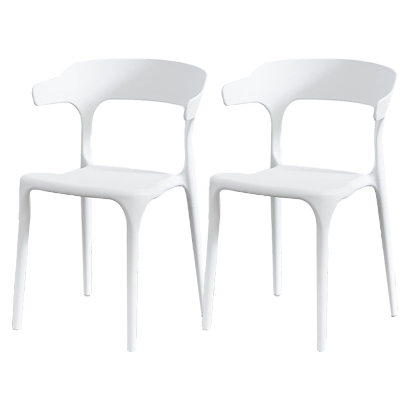 Nordic Style Arm Chair Plastic Stackable Chair for Dining Room