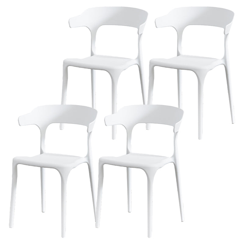 Nordic Style Arm Chair Plastic Stackable Chair for Dining Room