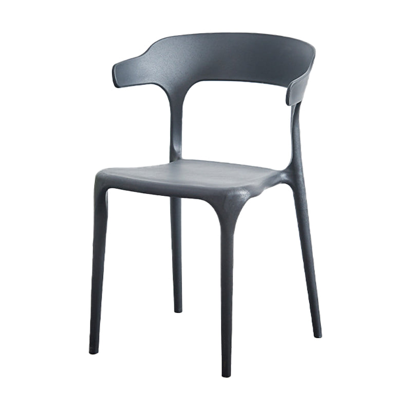 Nordic Style Arm Chair Plastic Stackable Chair for Dining Room