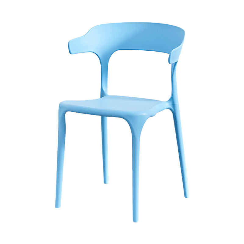 Nordic Style Arm Chair Plastic Stackable Chair for Dining Room