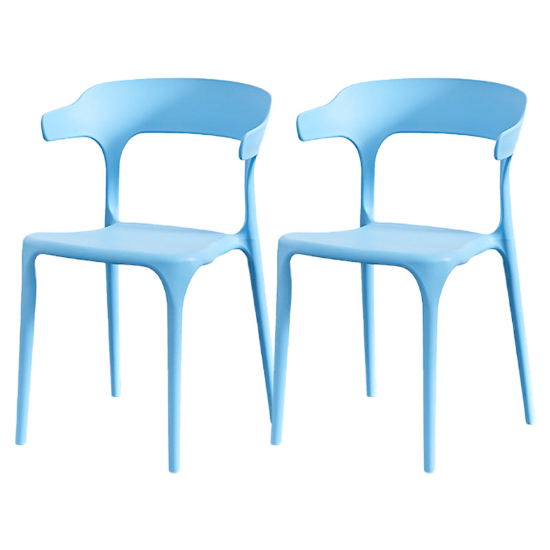 Nordic Style Arm Chair Plastic Stackable Chair for Dining Room