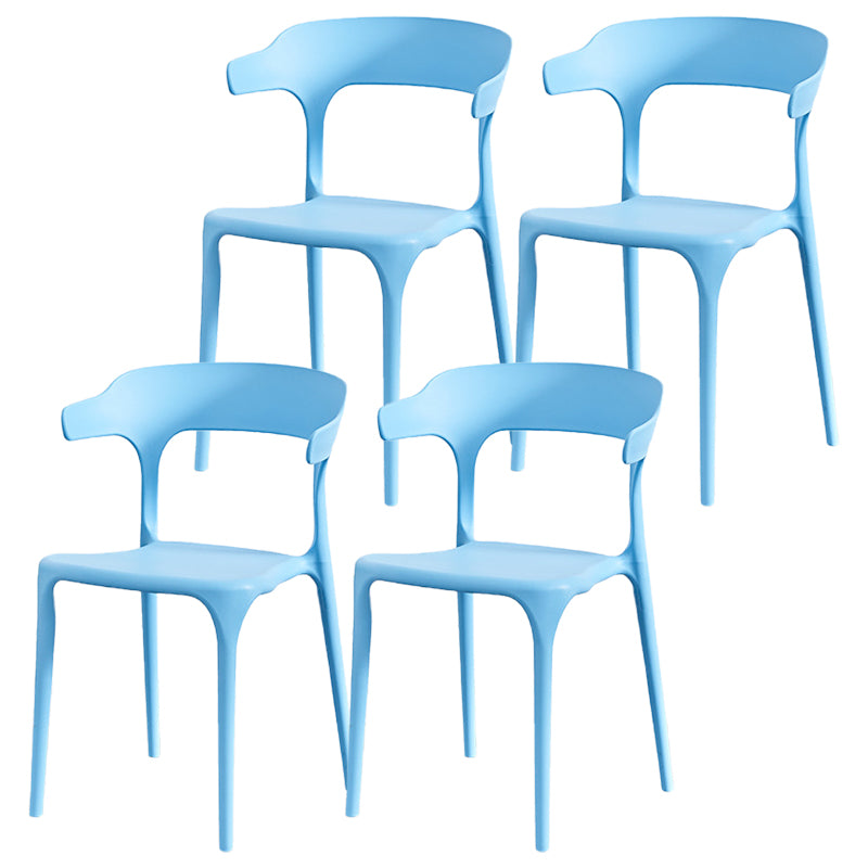 Nordic Style Arm Chair Plastic Stackable Chair for Dining Room